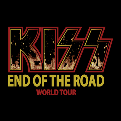 camiseta kiss end of the road