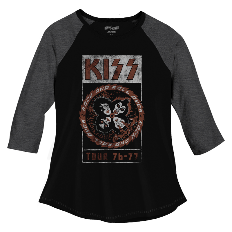 camiseta kiss feminina