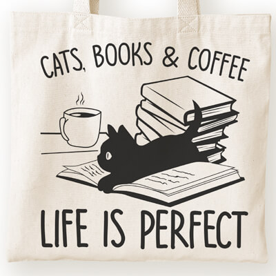  Cats, Books And Coffee
